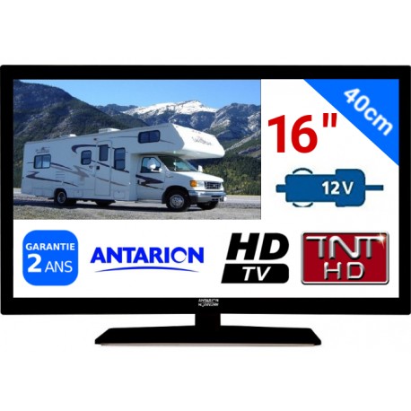 ATV16HD - TÉLÉVISEUR LED 16" 39,6cm HD 24V 12V ANTARION