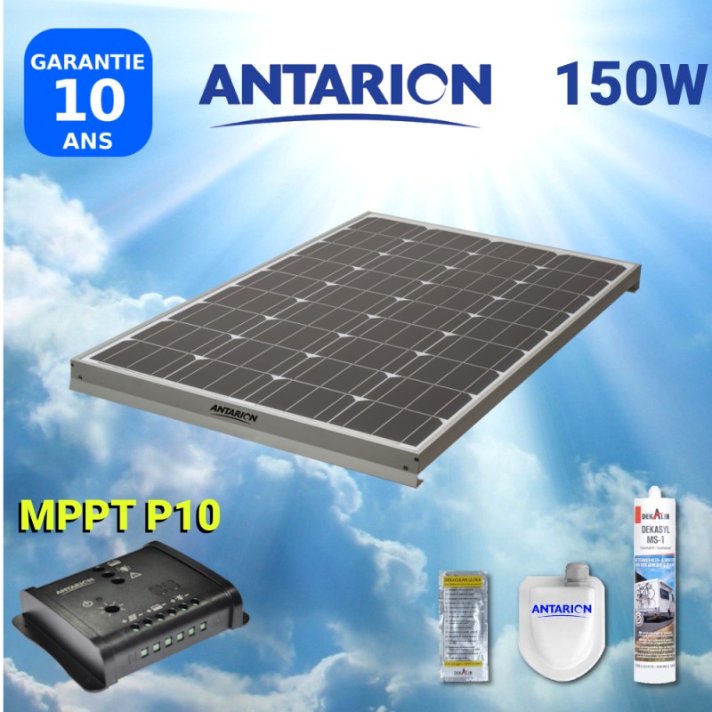 Pack ANTARION 2x panneaux solaires 150W camping car + Régulateur