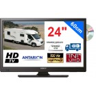 TÉLÉVISEUR POUR CAMPING CAR LED 24" 60cm 12V HD LECTEUR DVD TNTUHD ANTARION - ATV24DVD