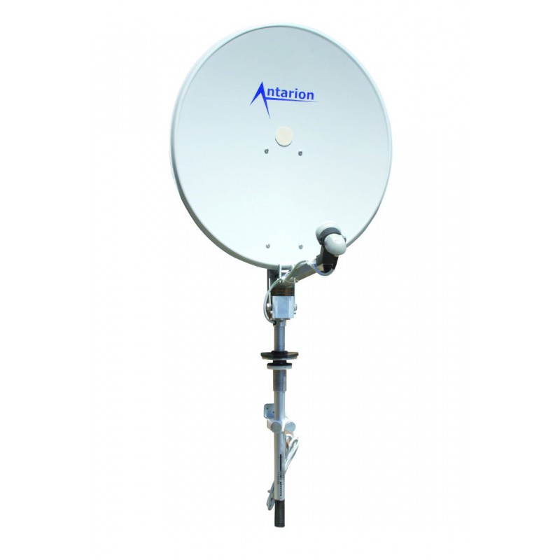 ANTENNE SATELLITE PARABOLE CAMPING CAR 65CM AVEC MAT ANTARION EASY65